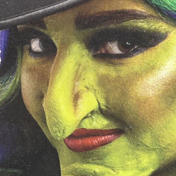 Witch Makeup Kit 5 Colors Sponge Applicator Prosthetic Nose Made in USA Rubies - Picture 2 of 10